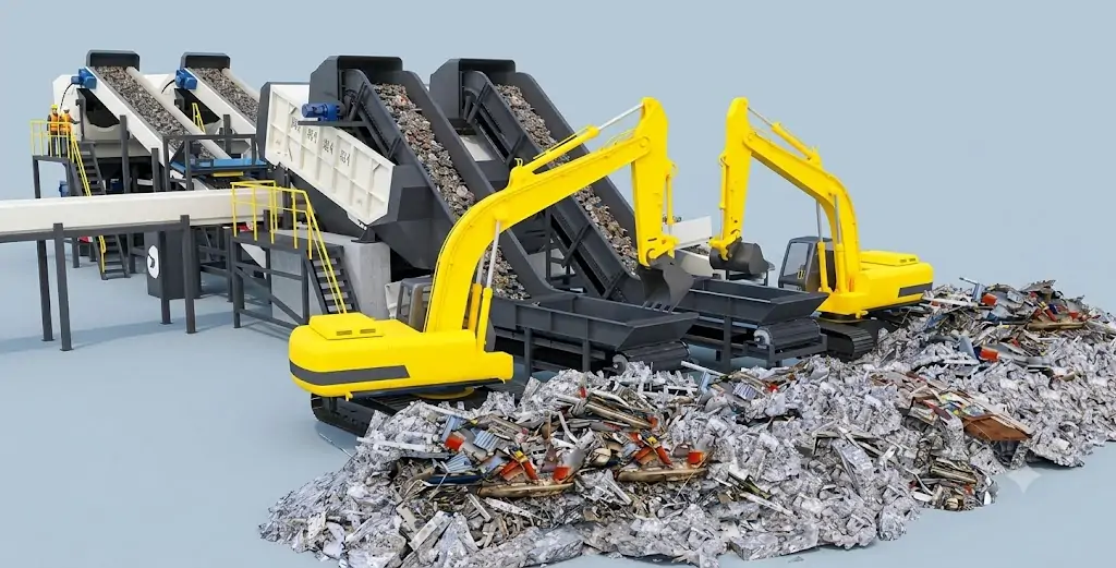 Aged Waste, Municipal Solid Waste & Landfill Waste Screening and Sorting Production Line