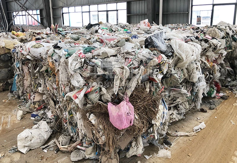 Baled lightweight materials