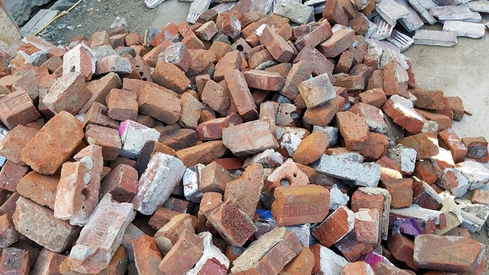 Brick waste (red brick, clay brick)