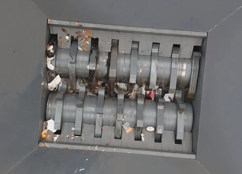 Double-Shaft Plastic Bag Opener Machine — Test Run