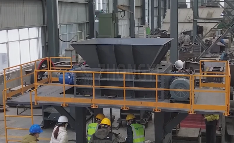 Double-Shaft Plastic Bag Opener Machine — Test Run