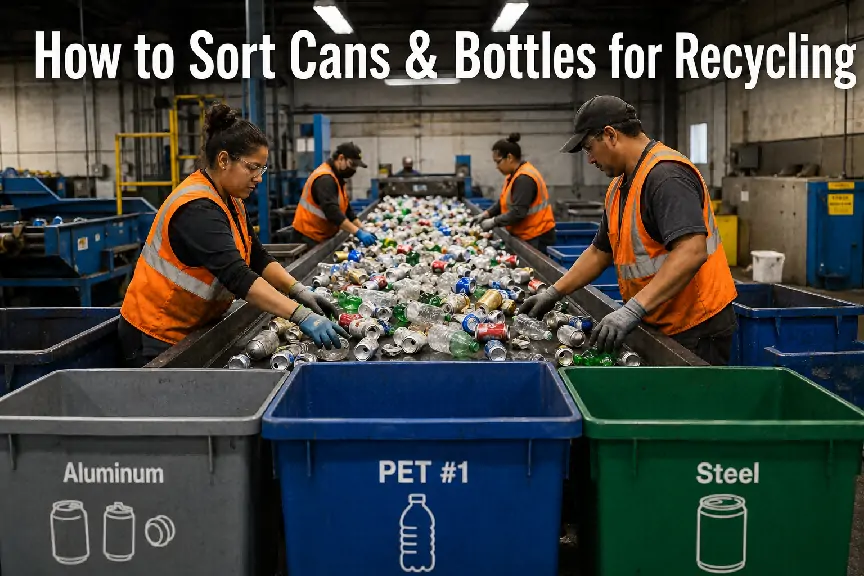 How to Sort Cans & Bottles for Recycling