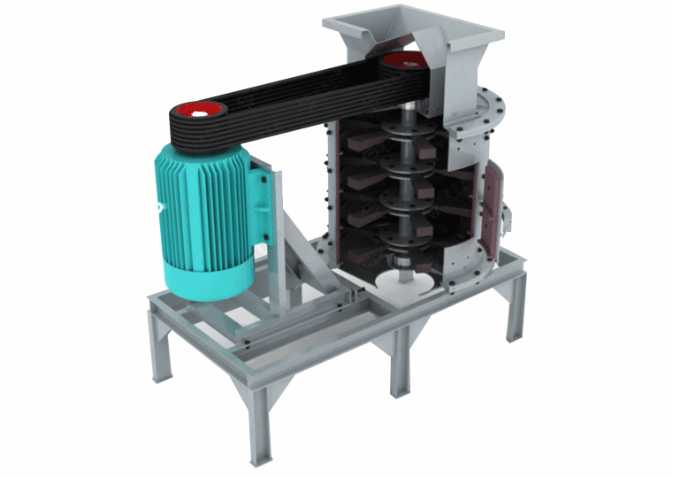 PFL Vertical Compound Crusher Working Principle