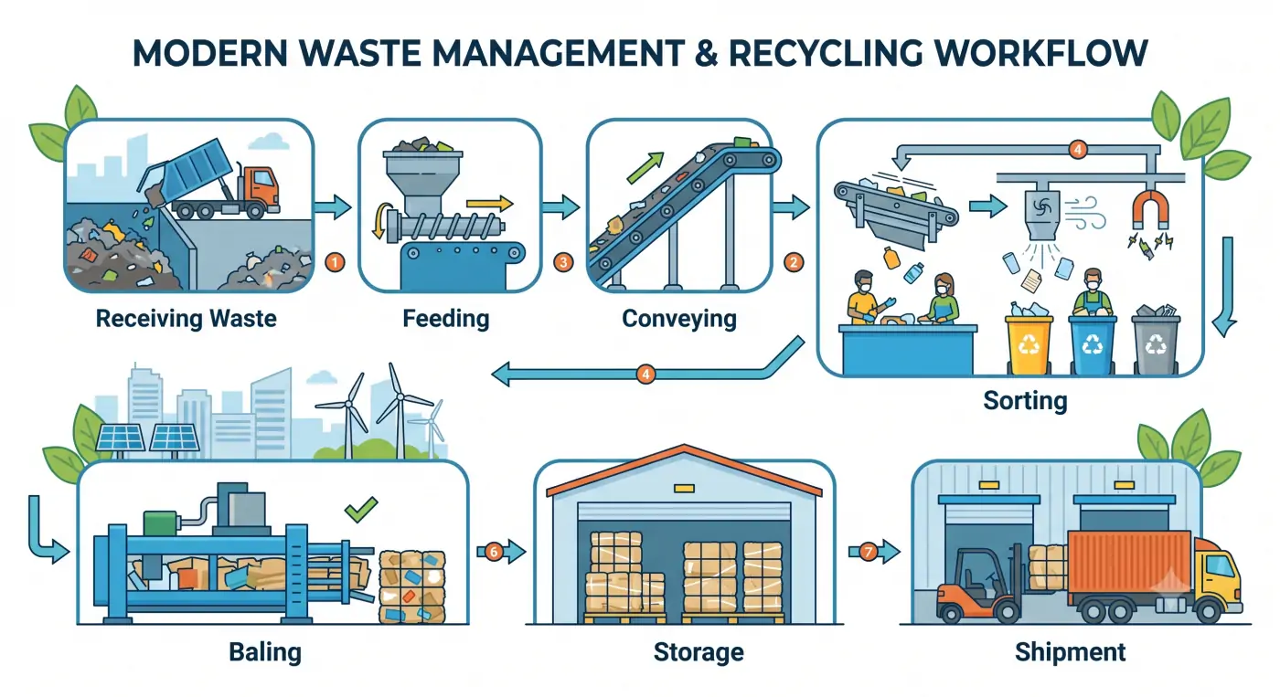 How These Equipment Work Together in a Recycling Plant