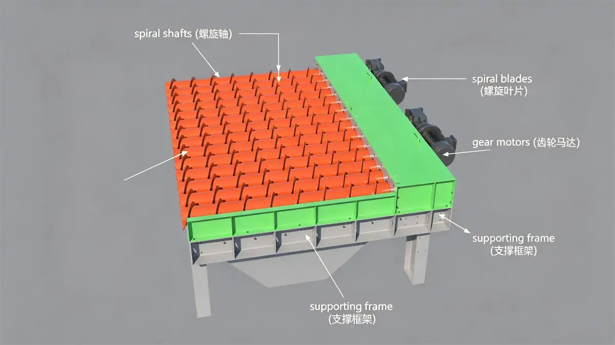 Parts of Spiral Shaft Screen
