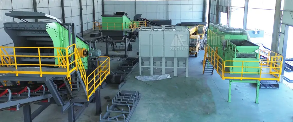 Waste Processing Equipment Under Installation at Customer Site