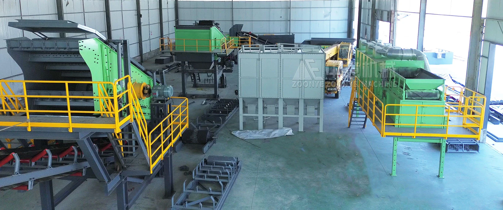 Waste Processing Equipment Under Installation at Customer Site