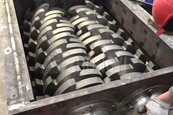 Double Shaft Waste Shredder