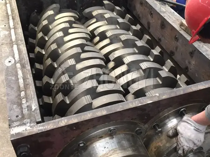 Double Shaft Waste Shredder