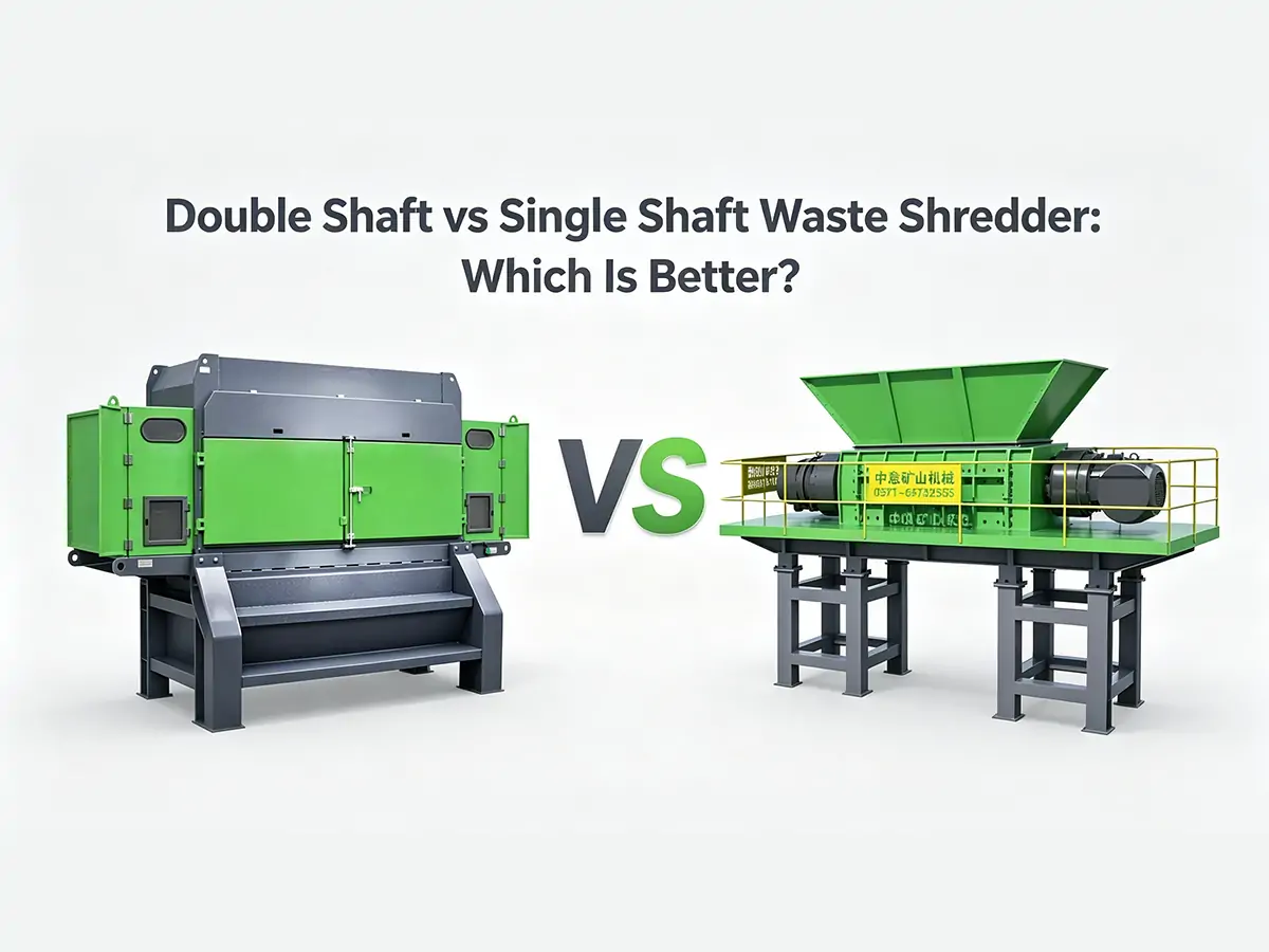 Double Shaft vs Single Shaft Waste Shredder