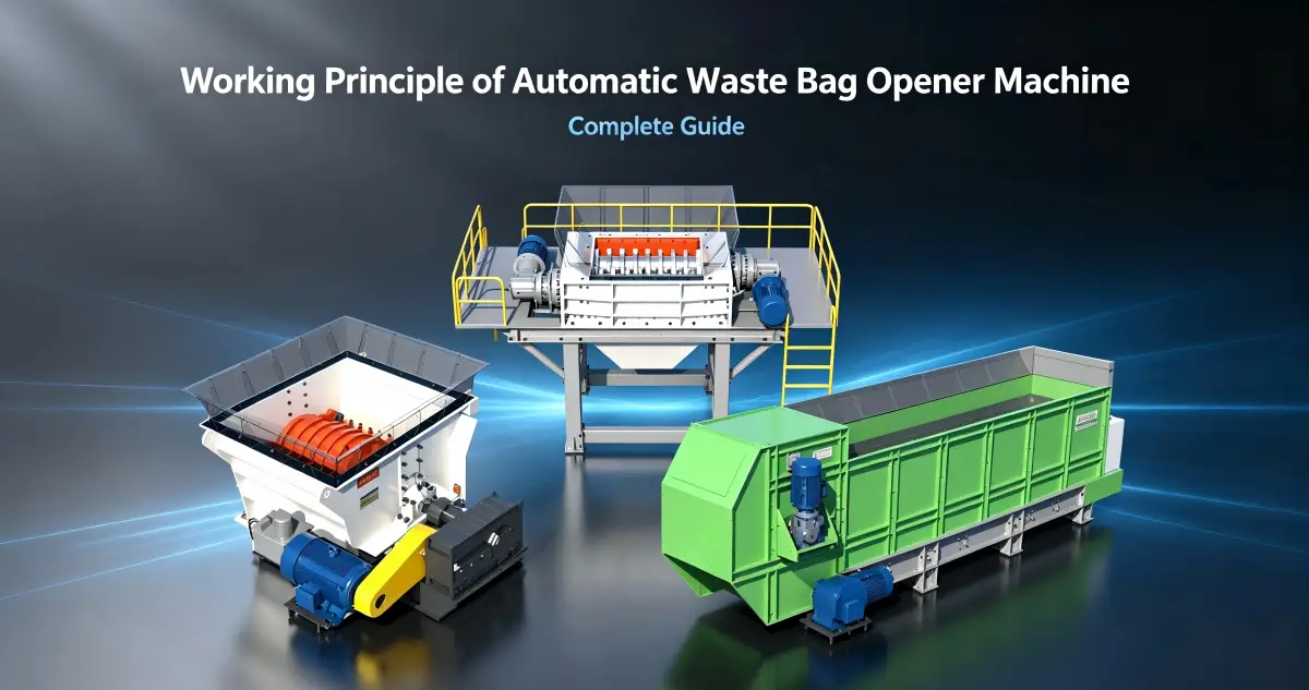 Working Principle of Automatic Waste Bag Opener Machine