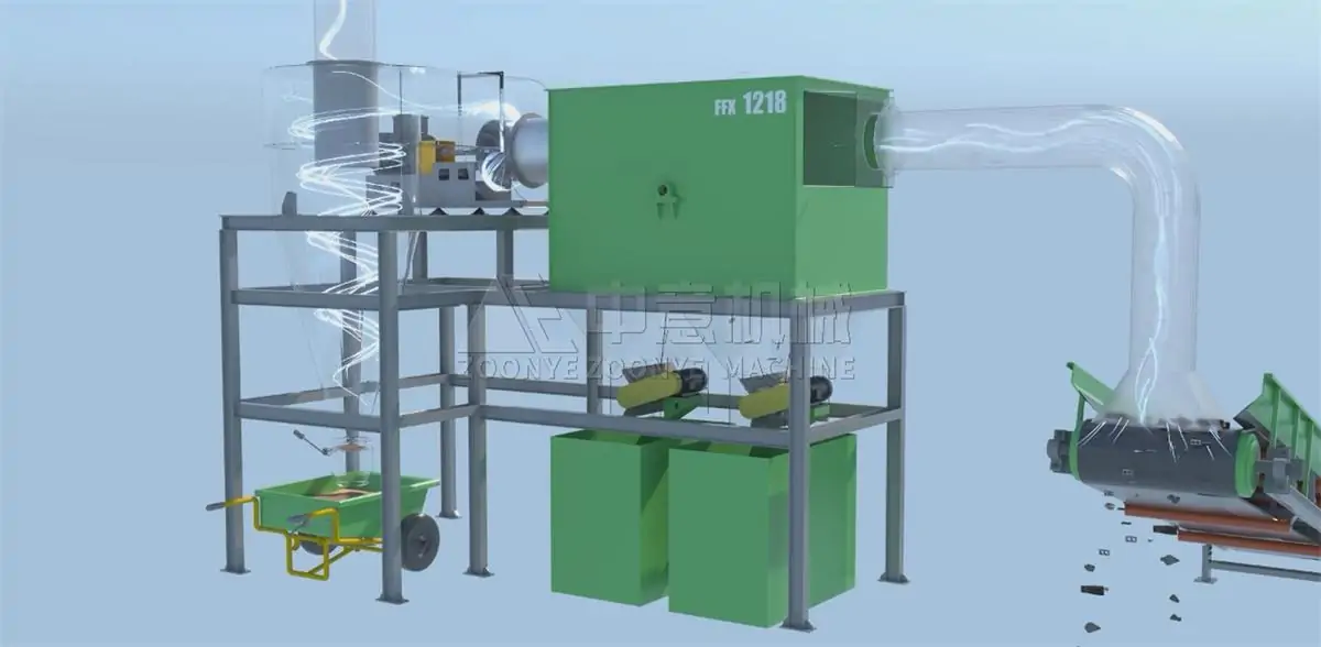 Horizontal Negative Pressure Wind Sifter Separator
