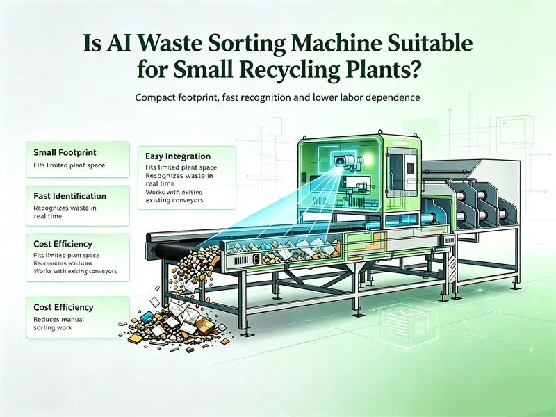 AI Waste Sorting Machine for Small Recycling Plant