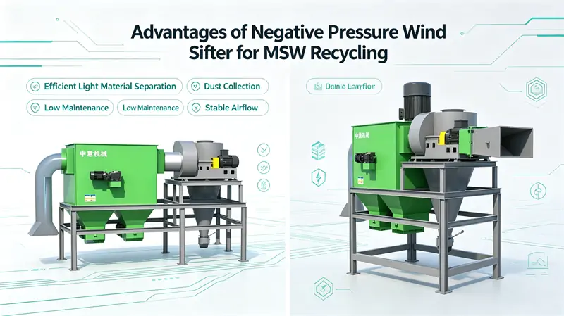 Advantages of Negative Pressure Wind Sifter for MSW Recycling