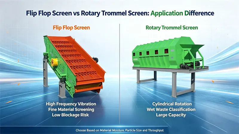 Flip Flop Screen vs Rotary Trommel Screen