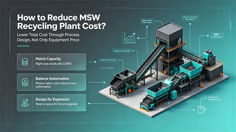 How to Reduce MSW Recycling Plant Cost
