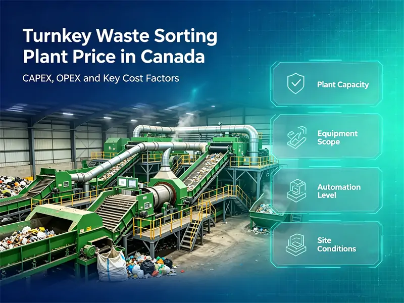 Turnkey Waste Sorting Plant Price in Canada