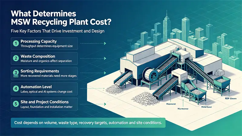 What Determines MSW Recycling Plant Cost