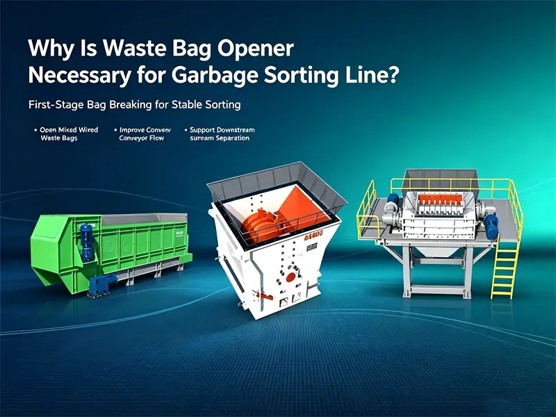 Why Is Waste Bag Opener Necessary for Garbage Sorting Line
