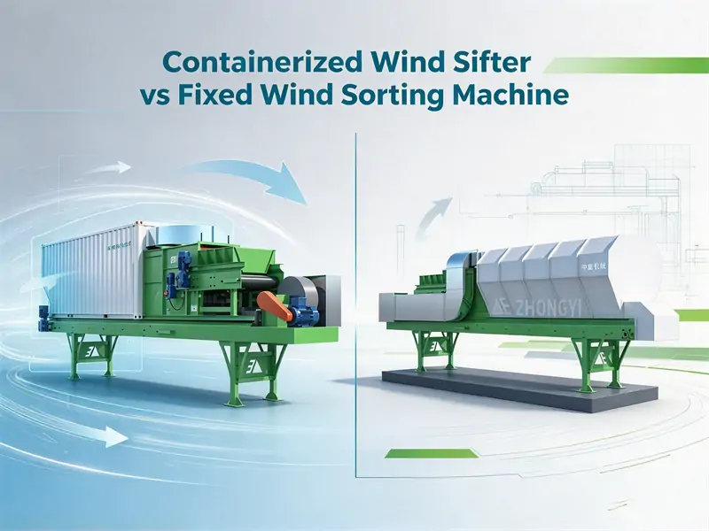 Containerisierter Windsichter vs. feste Windsortiermaschine